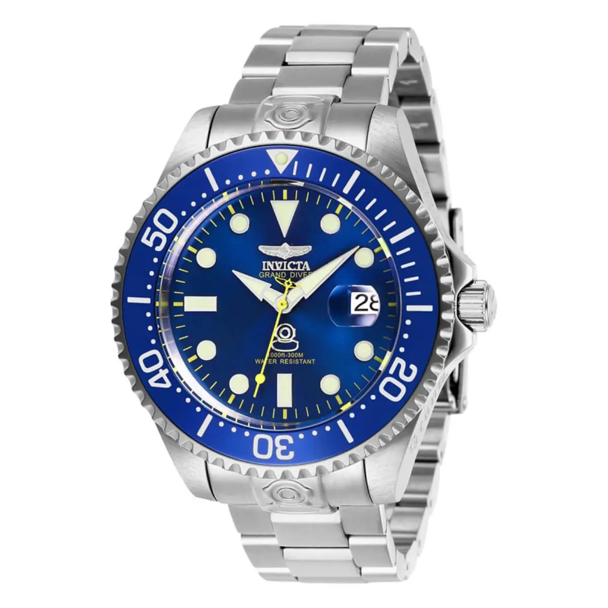 Invicta 27611 Men`s Grand Diver Blue Dial Bracelet Automatic Watch