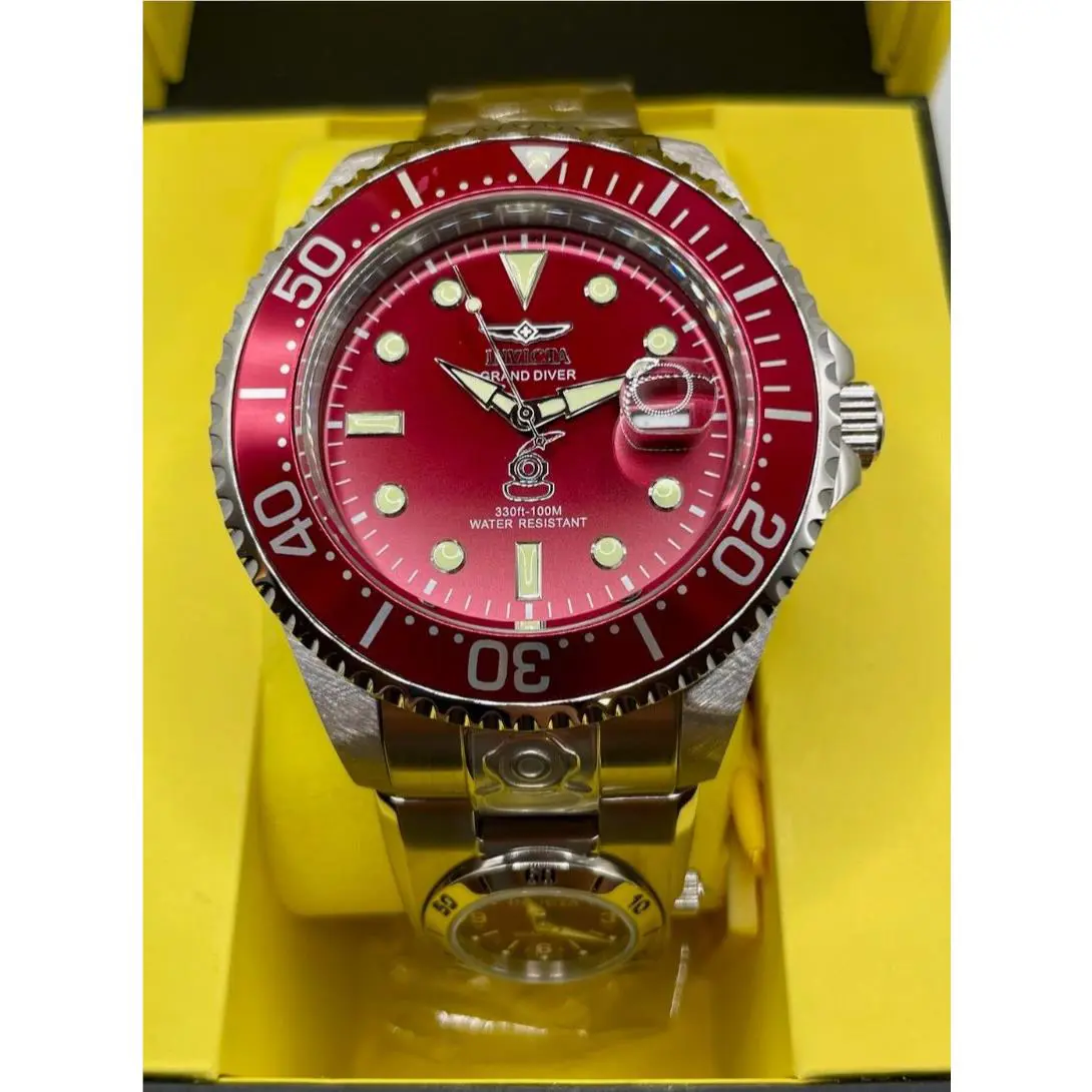 Invicta Grand Diver Black Dial Silver Tone 38mm Automatic Women`s Watch