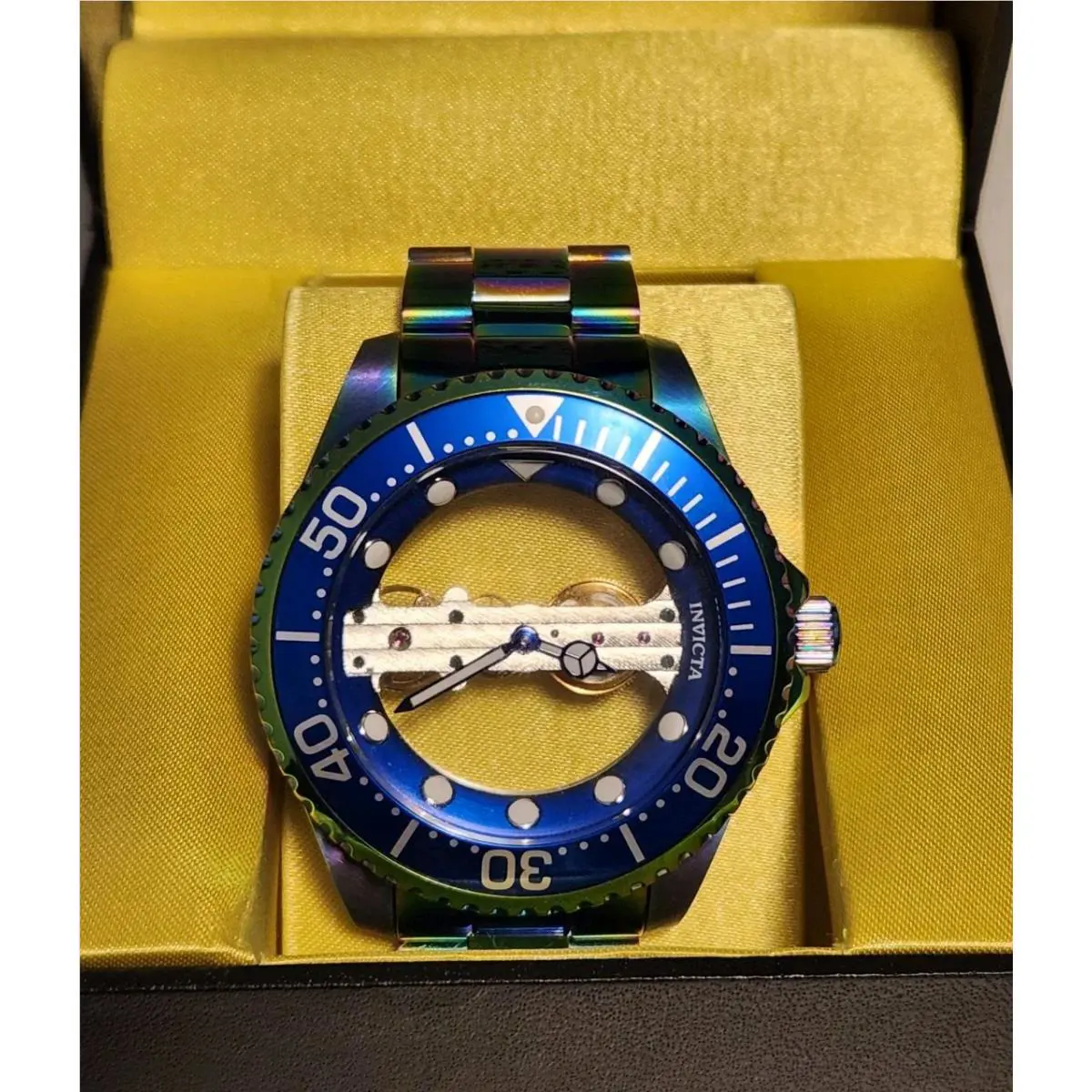 Invicta Pro Diver Ghost Bridge Mechanical Swiss Iridescent Men`s Watch
