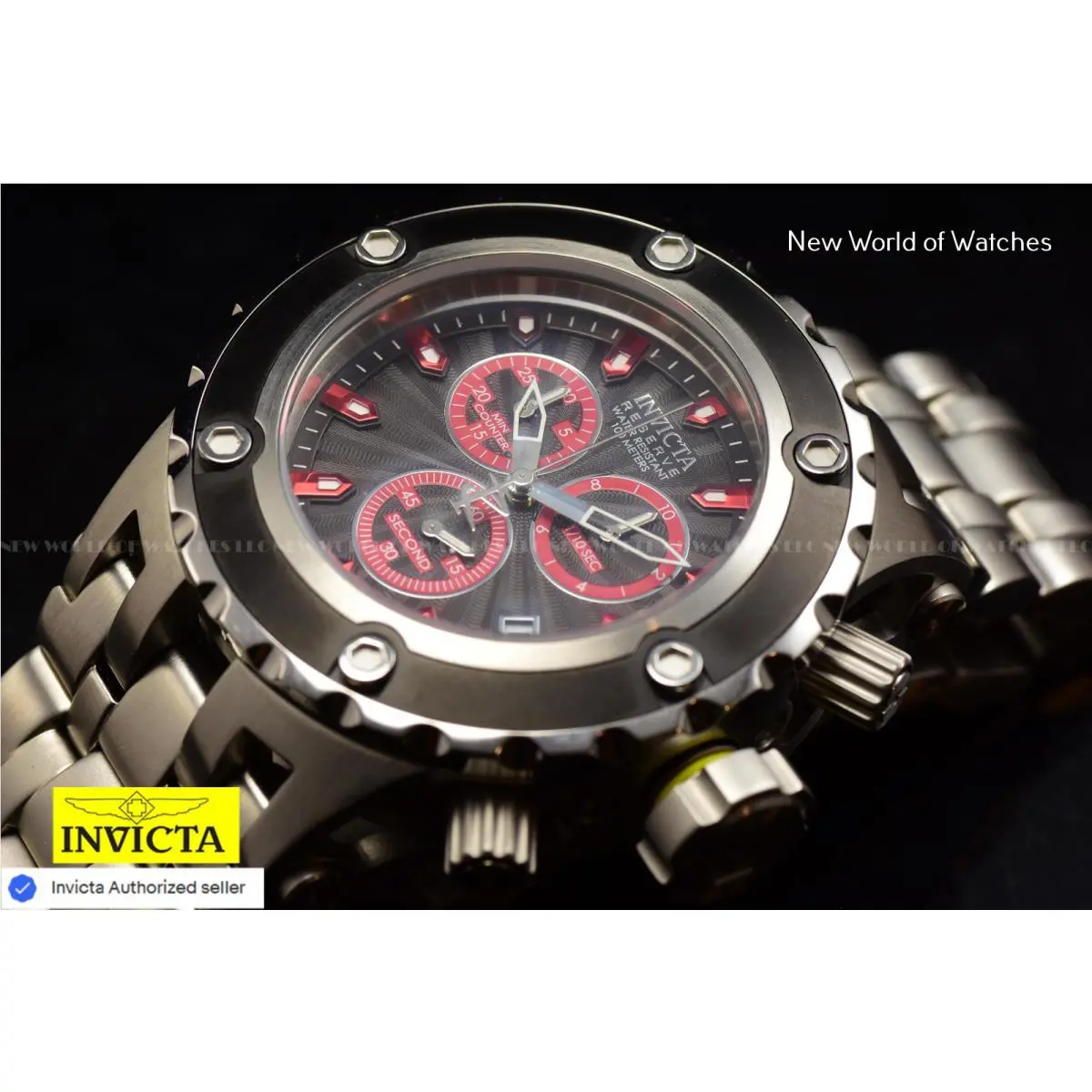 Invicta Subaqua 52mm Swiss Chronograph Steel Tone SS Men`s Watch