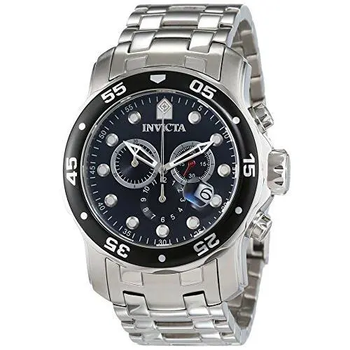 Invicta Men`s Pro Diver Collection Chronograph Stainless Steel Watch 0069