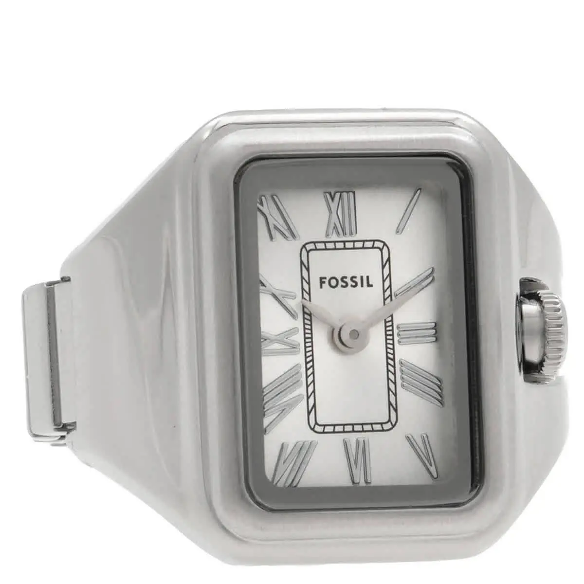 Fossil Raquel Watch Ring Quartz Silver Dial Ladies Watch ES5344