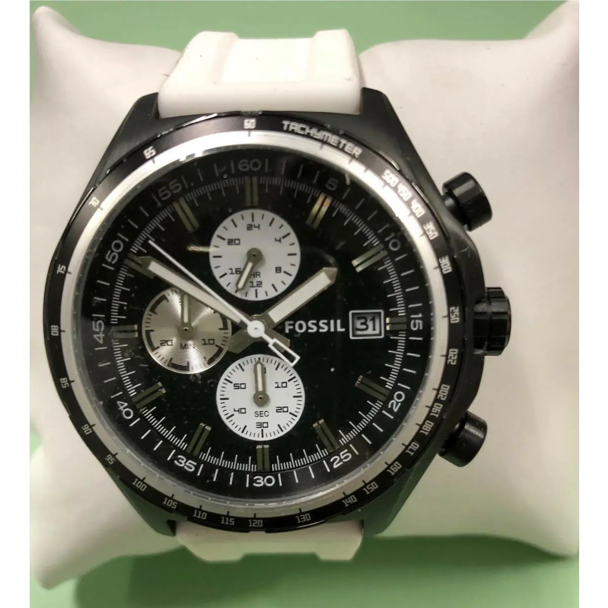 Fossil CH2778 Men`s Quartz Stainless Steel and Silicone Casual Watch