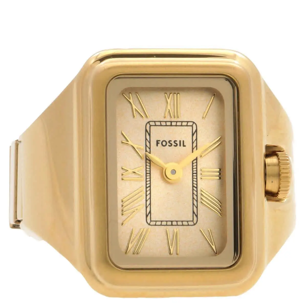 Fossil Raquel Watch Ring Quartz Gold Dial Ladies Watch ES5343 - Gold, Dial: Gold, Band: Gold-tone