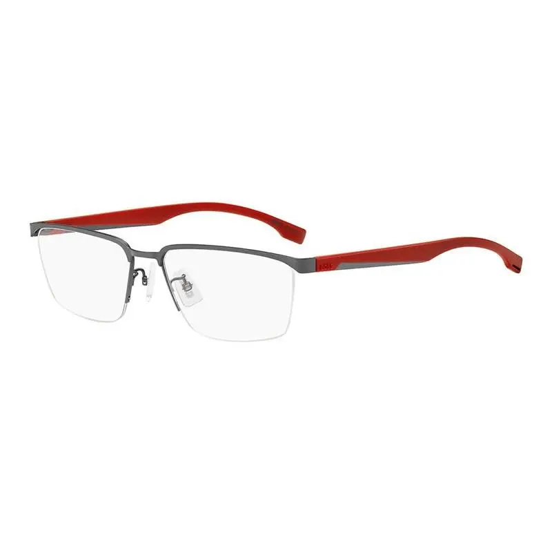 Hugo Boss Boss 1543/F 0R80 00 Matte Dark Ruthenium/red 57mm Eyeglasses