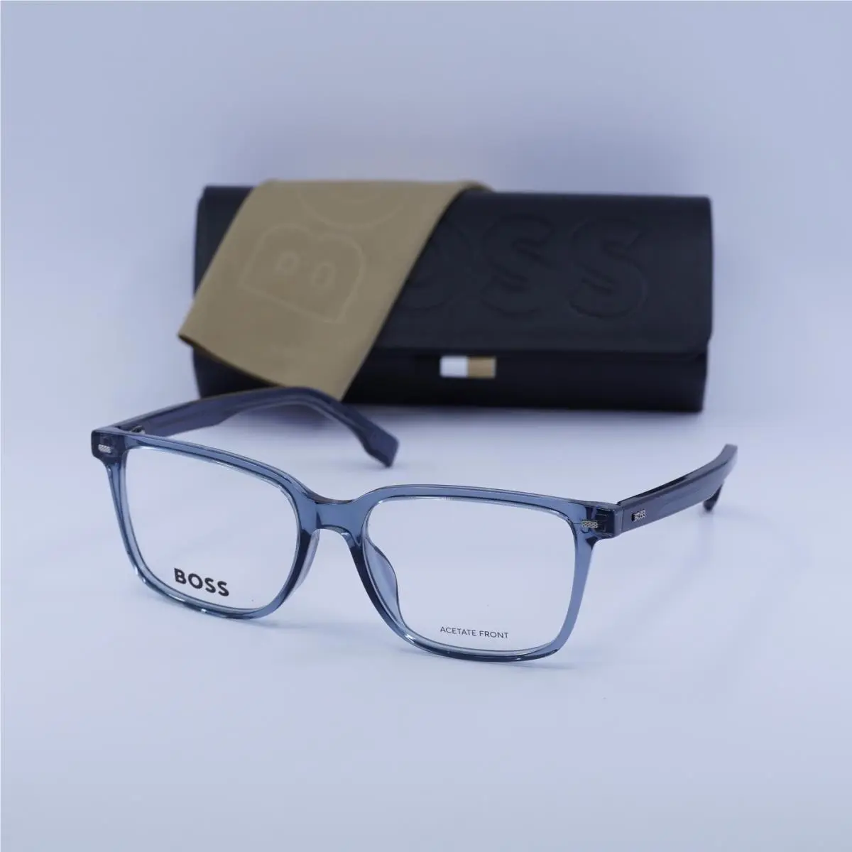 Boss 1480/F 0KB7 00 Transparent Grey 55mm Eyeglasses by Hugo Boss