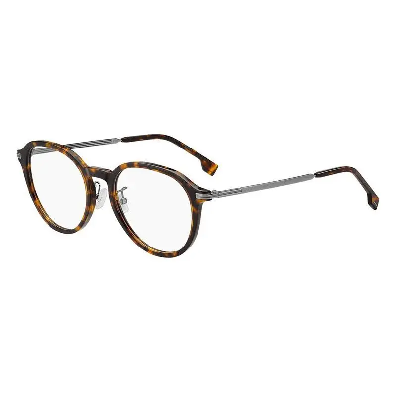 Boss 1615/F 04HU 00 Havana/dark Ruthenium 52mm Eyeglasses by Hugo Boss