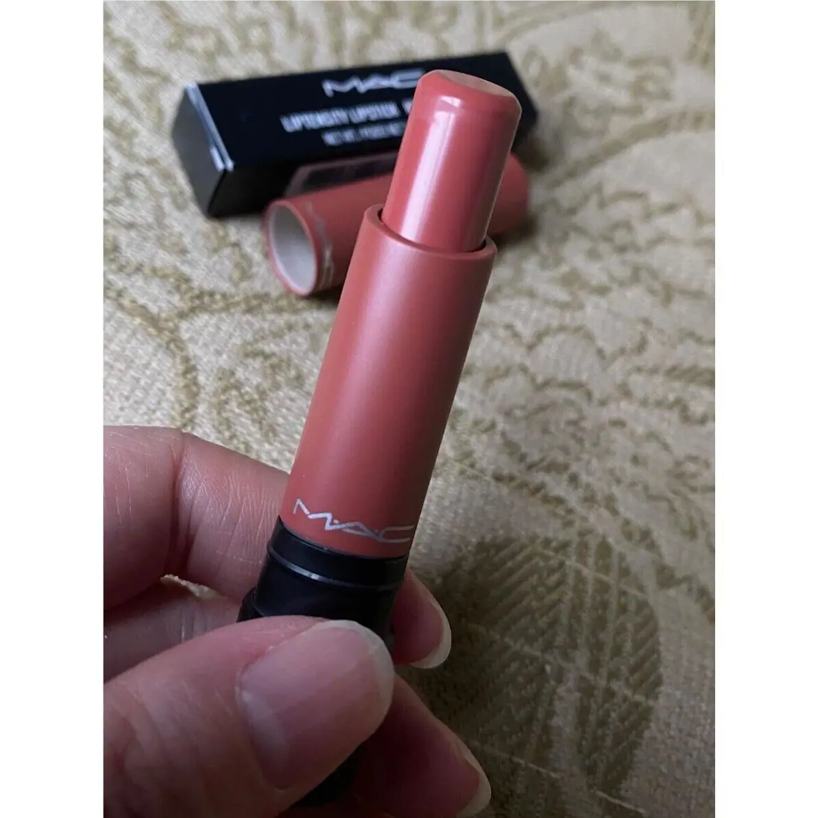 Mac Liptensity Lipstick Shade Smoked Almond Full Size 0.12oz Rare