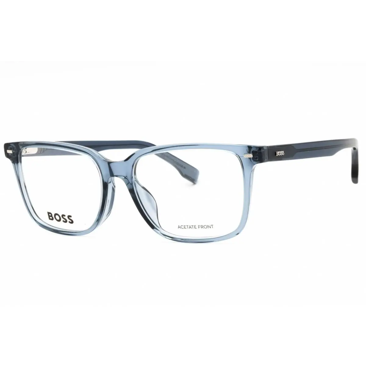 Hugo Boss Men`s Eyeglasses Grey Plastic Square Shape Frame Boss 1480/F 0KB7 00
