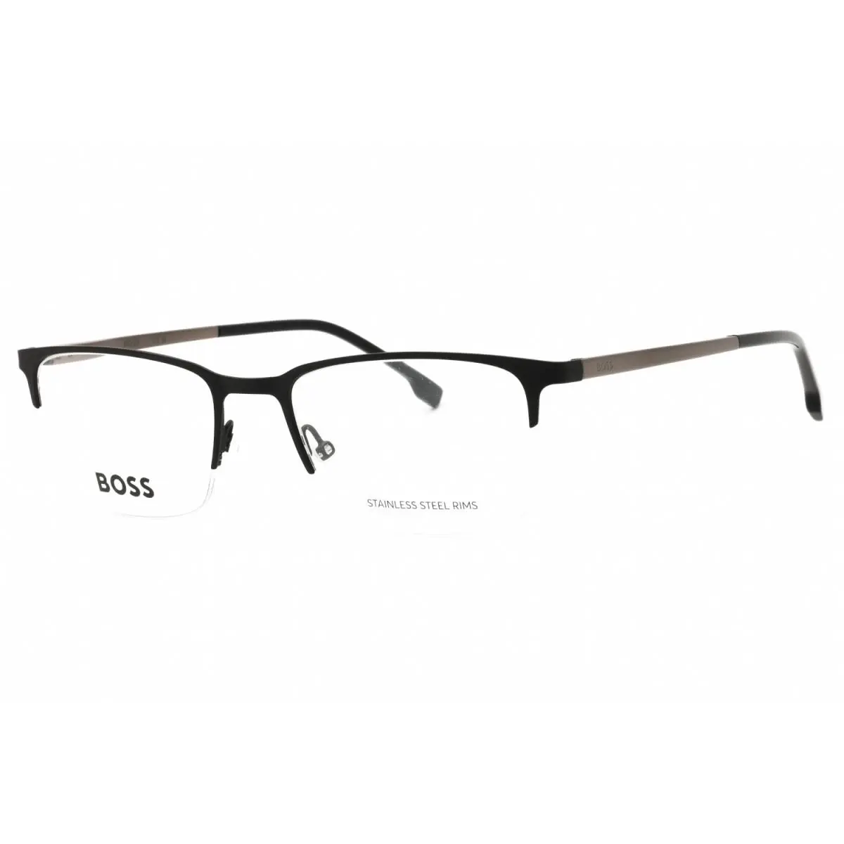 Hugo Boss 1187 Rzz Eyeglasses Matte Dark Ruthenium Frame 52mm