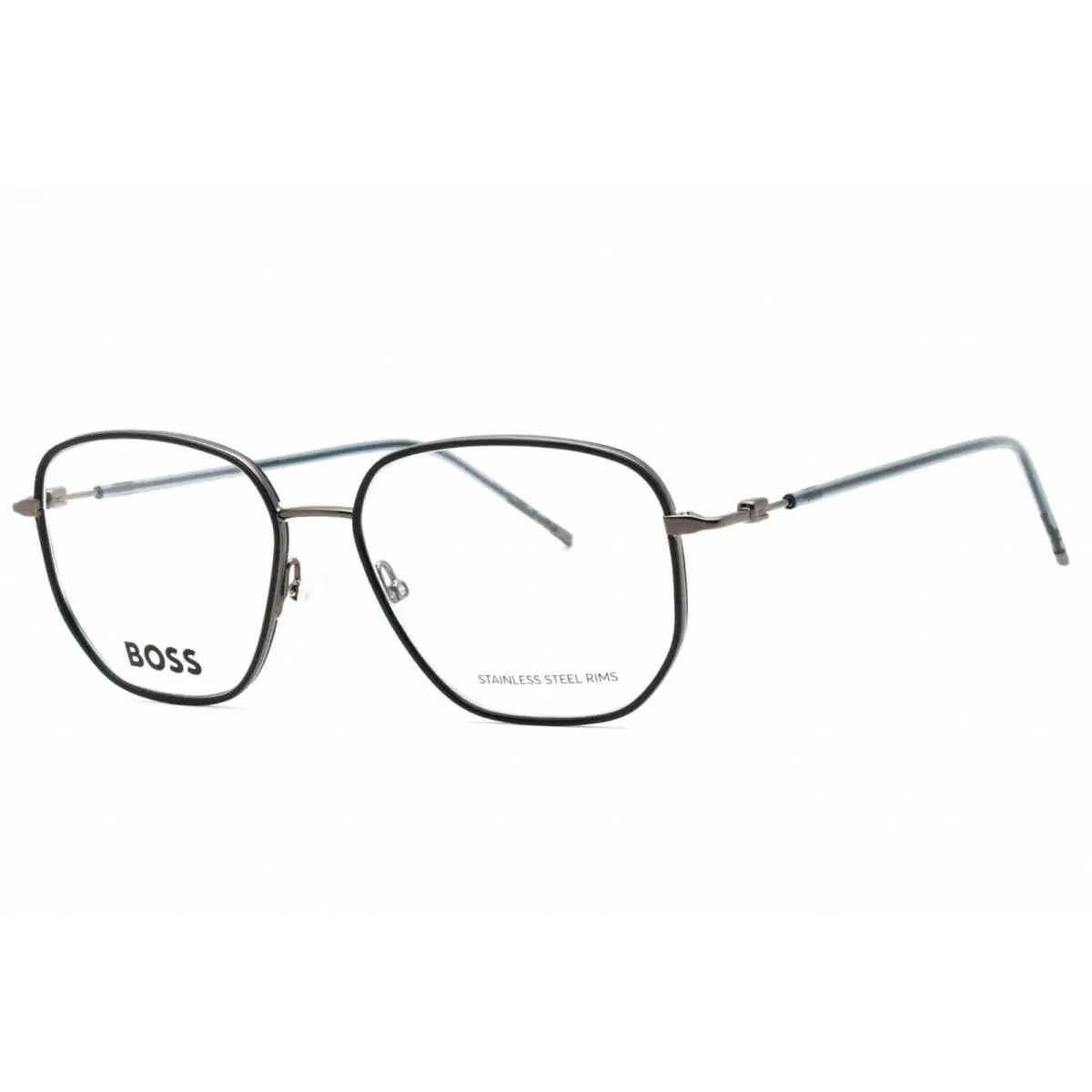 Hugo Boss 1430 AN7 Eyeglasses Petrol Dark Ruthenium Frame 53mm