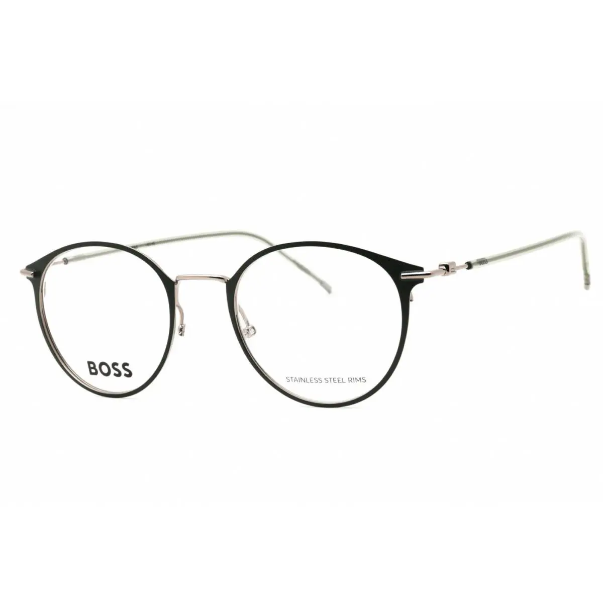 Hugo Boss 1432 Ean Eyeglasses Matte Green Ruthenium Frame 50mm
