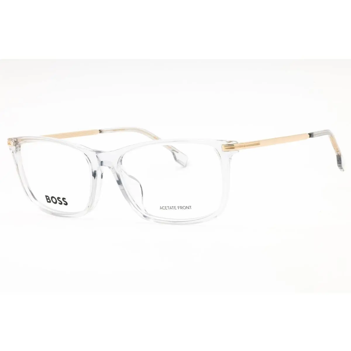 Hugo Boss Men`s Eyeglasses Transparent Dark Grey Full Rim Boss 1614/F 0FT3 00