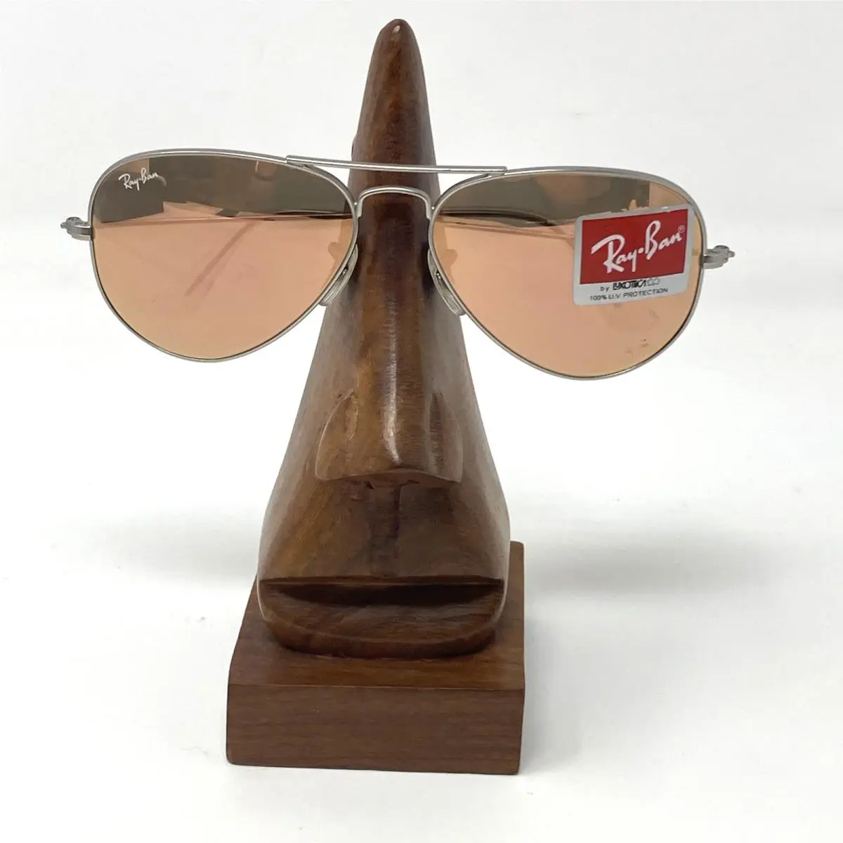Rayban Unisex RB6489 2531 Aviator Glasses Frames Only Brown Metal by Ray-Ban