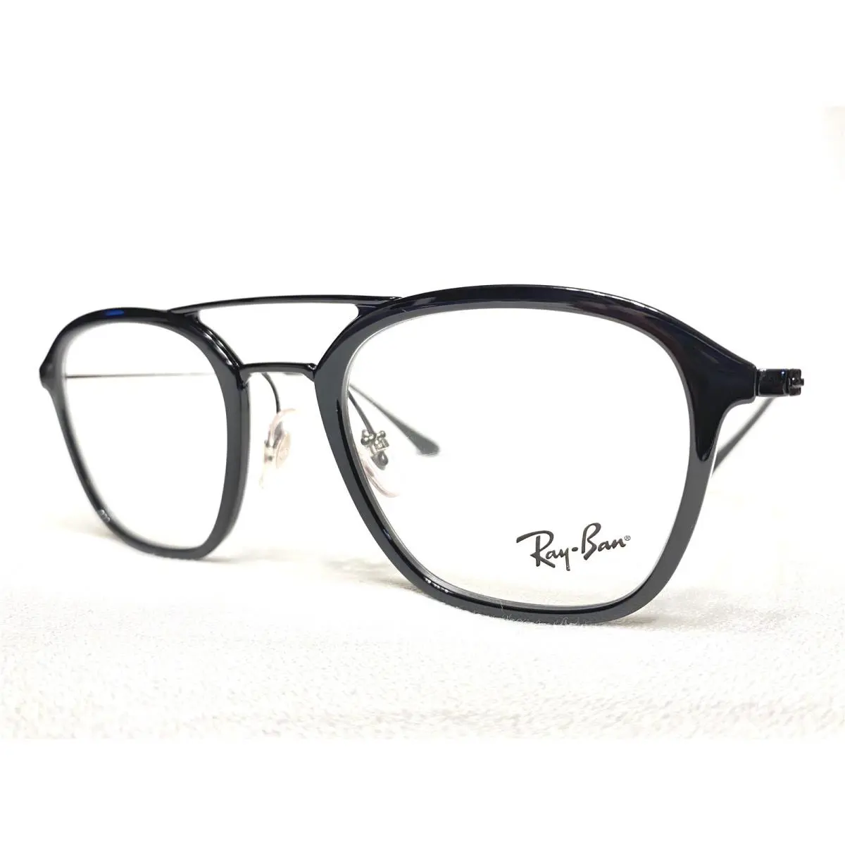 Ray Ban RB7098 5725 Unisex Black Square Modern Eyeglasses Frames 50/21 145