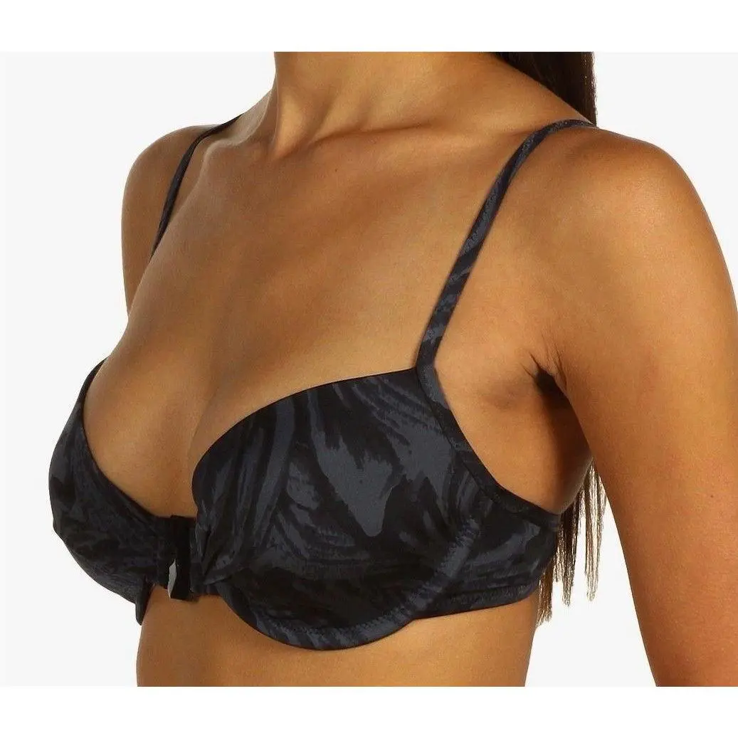 Calvin Klein Tidal Wave 2 Pc Bikini Swim Suit Set Womens Sz 36C Top L Bottom