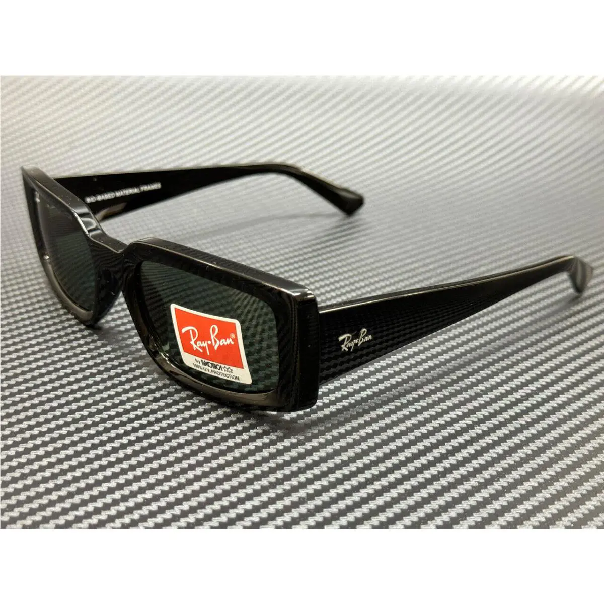 Ray Ban RB4395 667771 Black Green Kiliane Unisex 54 mm Sunglasses