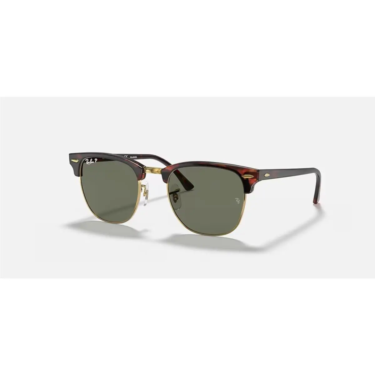 Rayban Clubmaster Sunglasses - RB3016 990/58 51-21 - Tortoise/green
