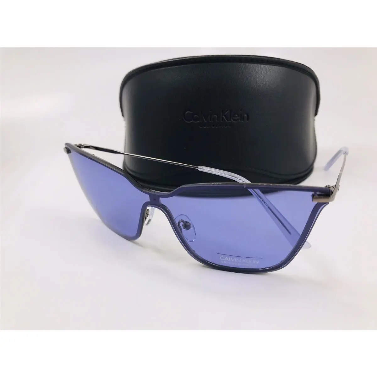 Calvin Klein CK18115S 550 Light Purple Shield Sunglasses with Case
