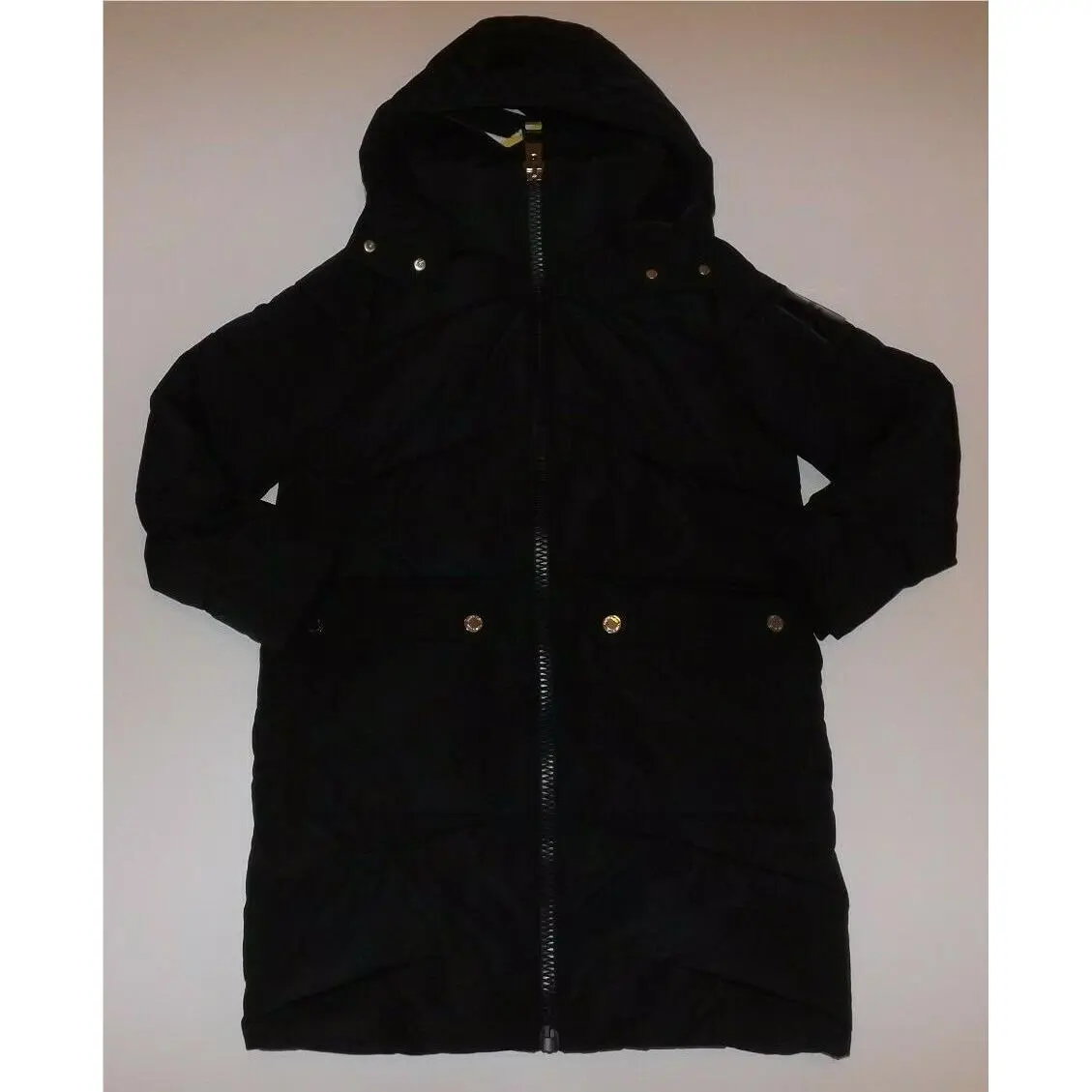 Calvin Klein Black Parka Coat Size S Small Womens