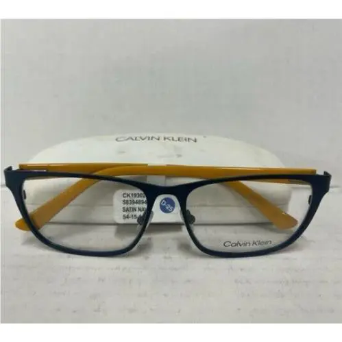 Calvin Klein CK19302 Mens Eyeglasses In Satin Navy 54-15-140- IN Case