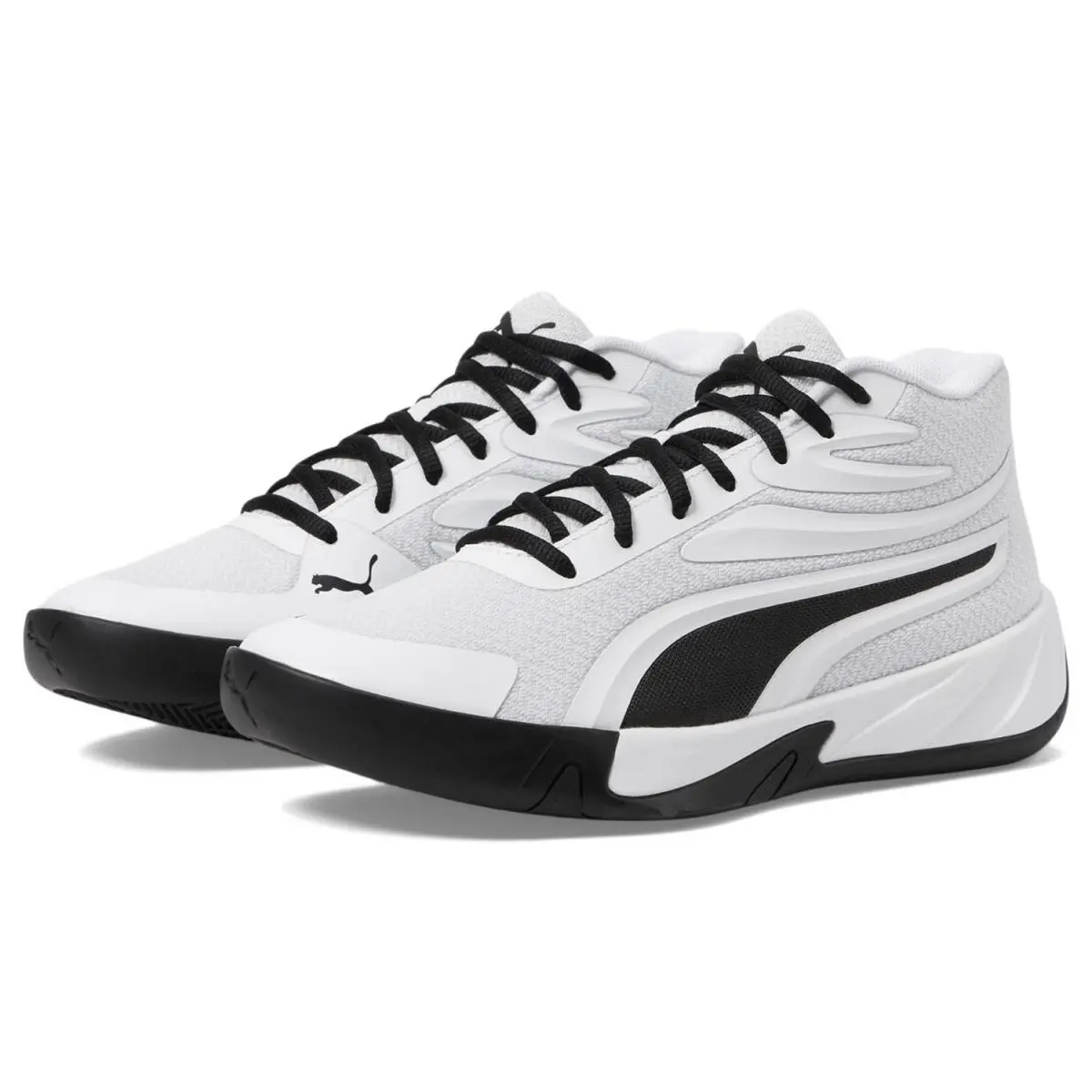Puma Unisex Kids` Court Pro Jr Basketball Shoe White/black - 31084207 White/bla - WHITE/BLACK