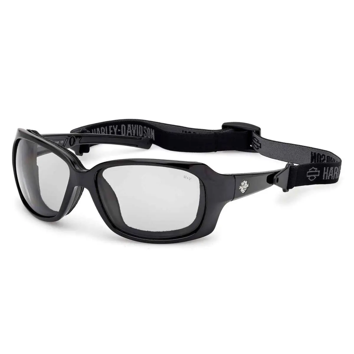 Harley-davidson Women`s Fire Bird Polarized Sunglasses w/ Headstrap Shiny Black