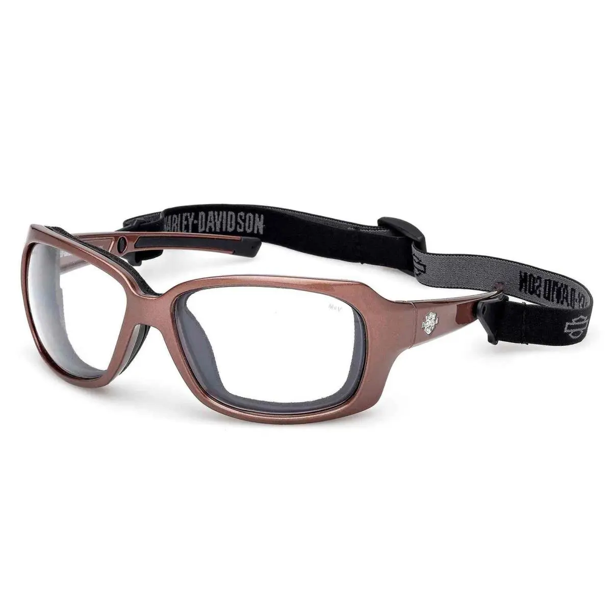 Harley-davidson Women`s Fire Bird Clear Sunglasses w/ Headstrap Pink Pearlized