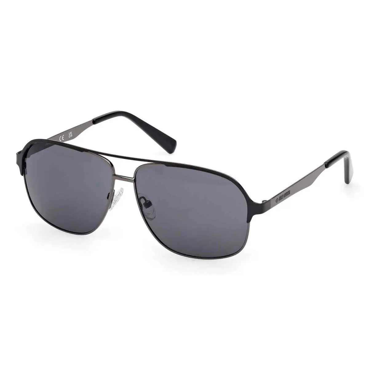 Harley-davidson Women`s Geometric Fashion Sunglasses Gunmetal Frame/smoke Lens