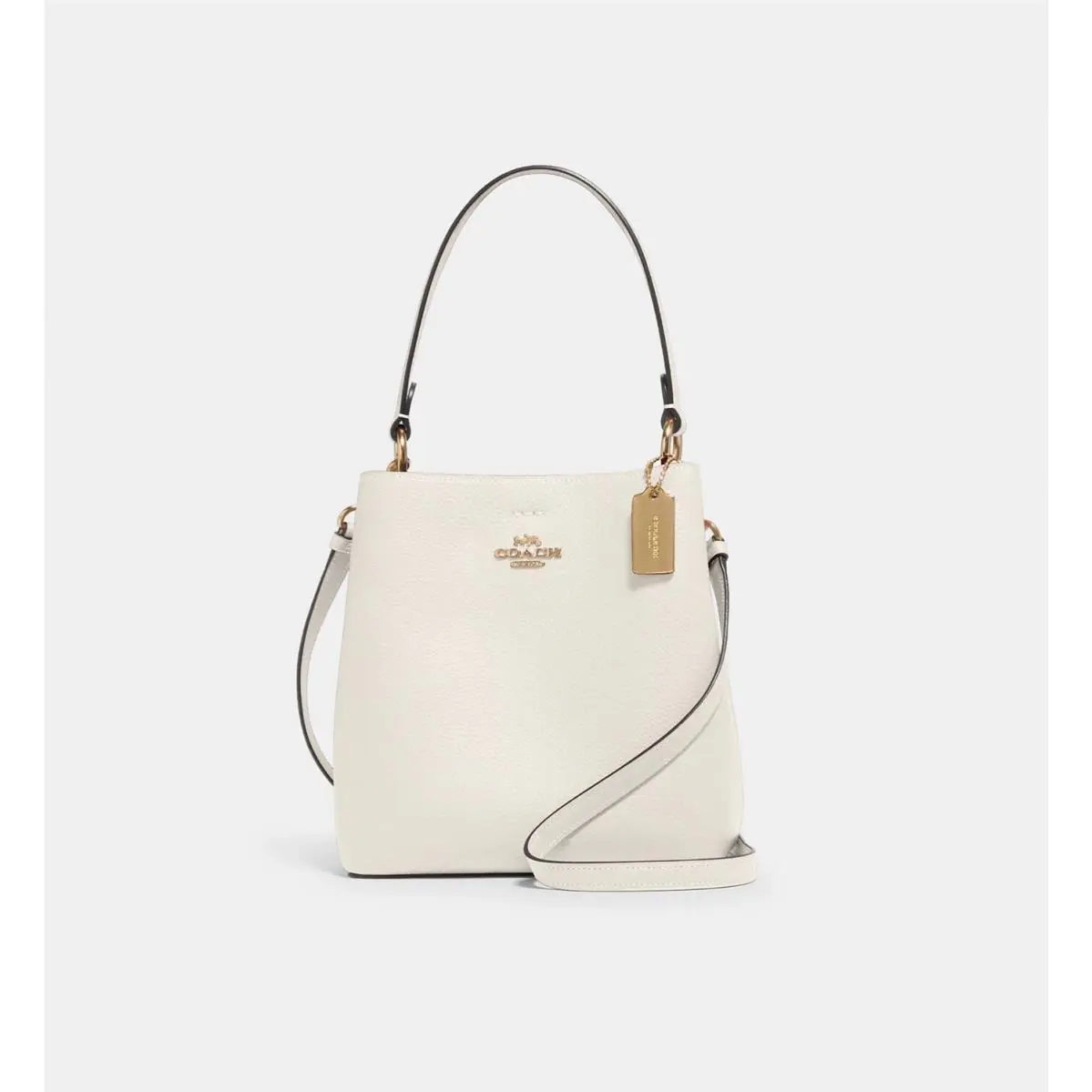 Large Town Bucket Bag Gold/chalk Light Saddle by Coach