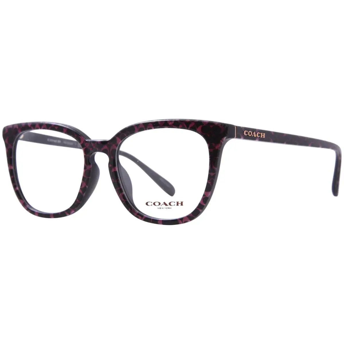 Coach HC6222F 5786 Eyeglasses Women`s Transparent Green/hopper Full Rim 53mm