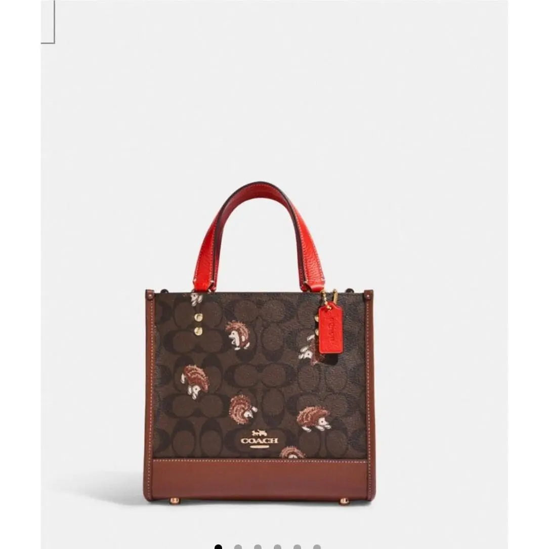 Coach Sig Hdghog Dempsey Women`s Tote - Brown CC769