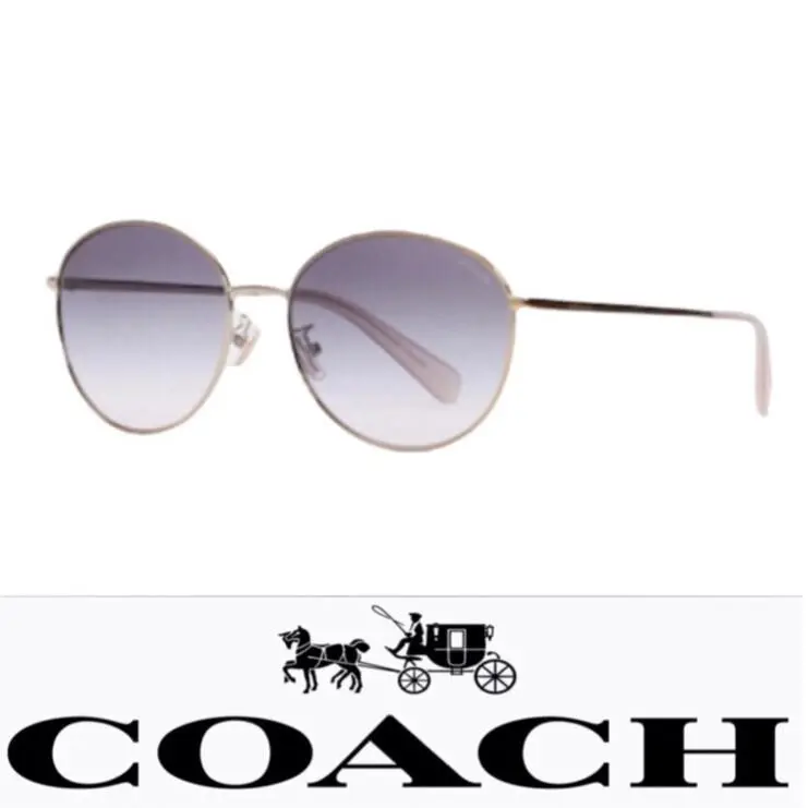 UV Protection Lia Round Sunglasses C3482 Violet Gradient by Coach