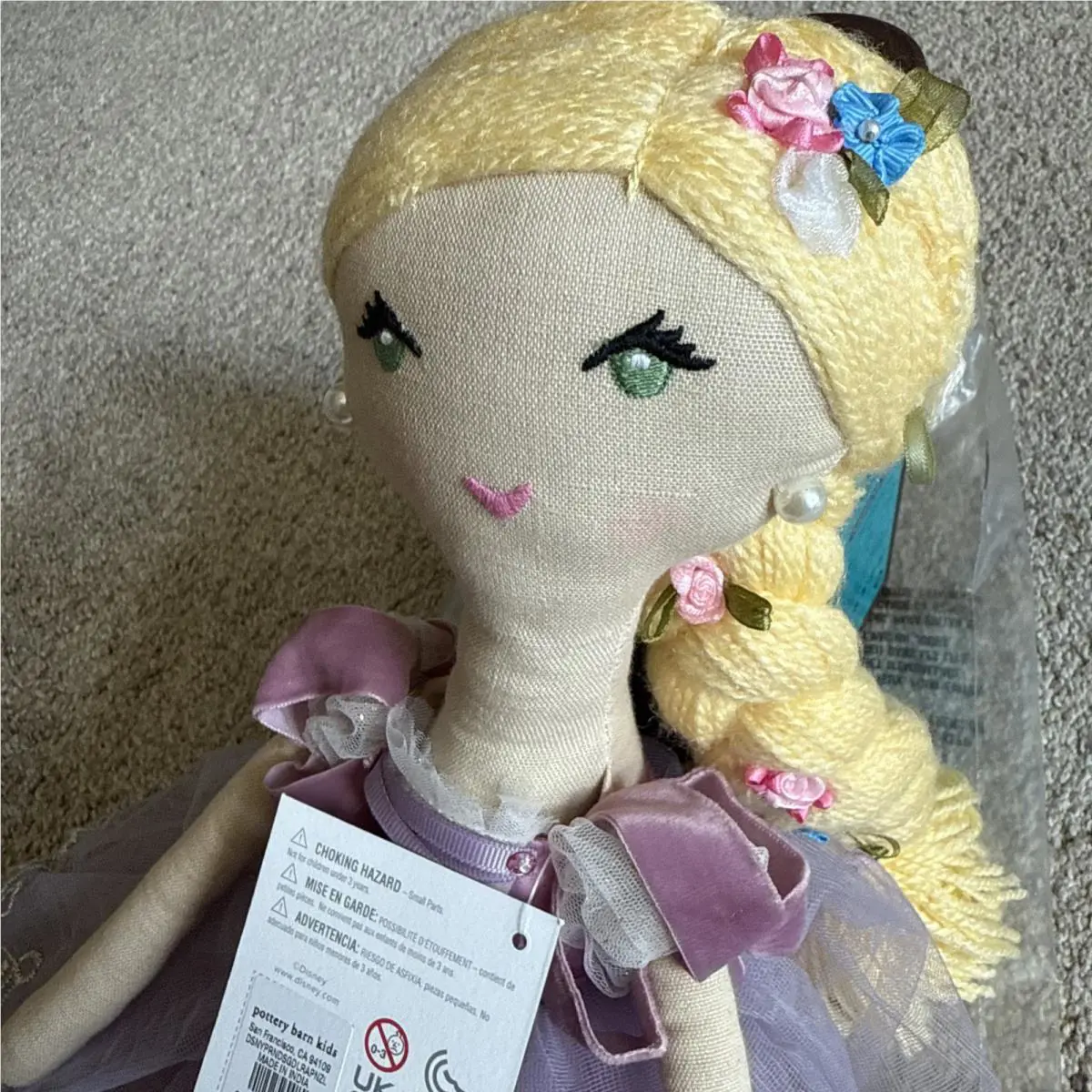 Pottery Barn Kids Disney Princess Designer Doll Rapunzel 18