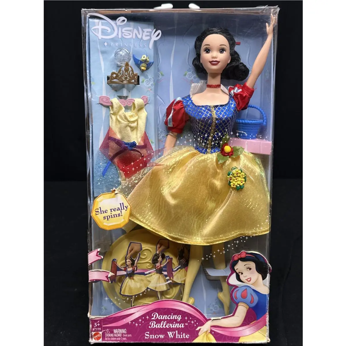 Disney Princess Dancing Ballerina Snow White Doll 2003 Mattel B7175