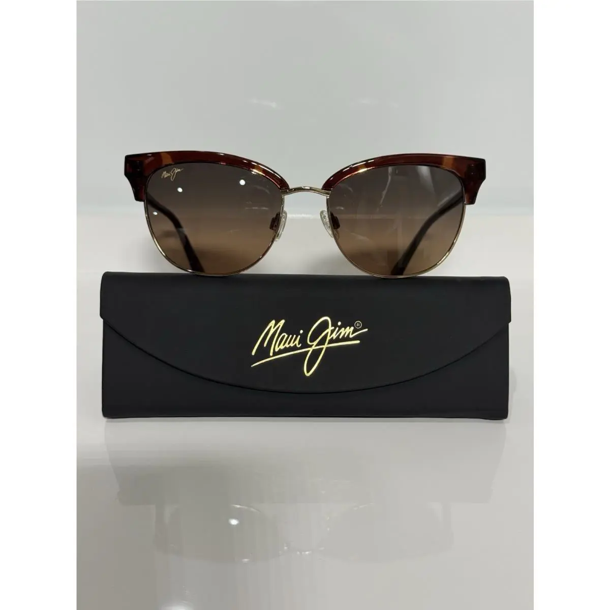 Maui Jim MJ825-10 Lokelani Tortoise w Gold Bronze Polarized Sunglasses