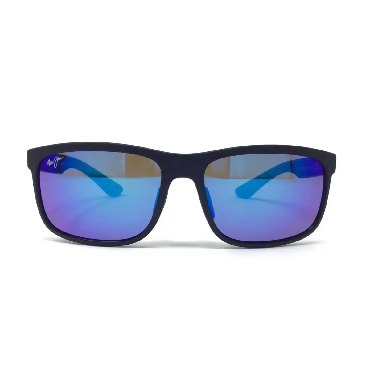 Maui Jim Huelo Sports Sunglasses Lens Polarized B449-03 Matte Blue/blue Hawaii - Frame: Blue, Lens: Blue