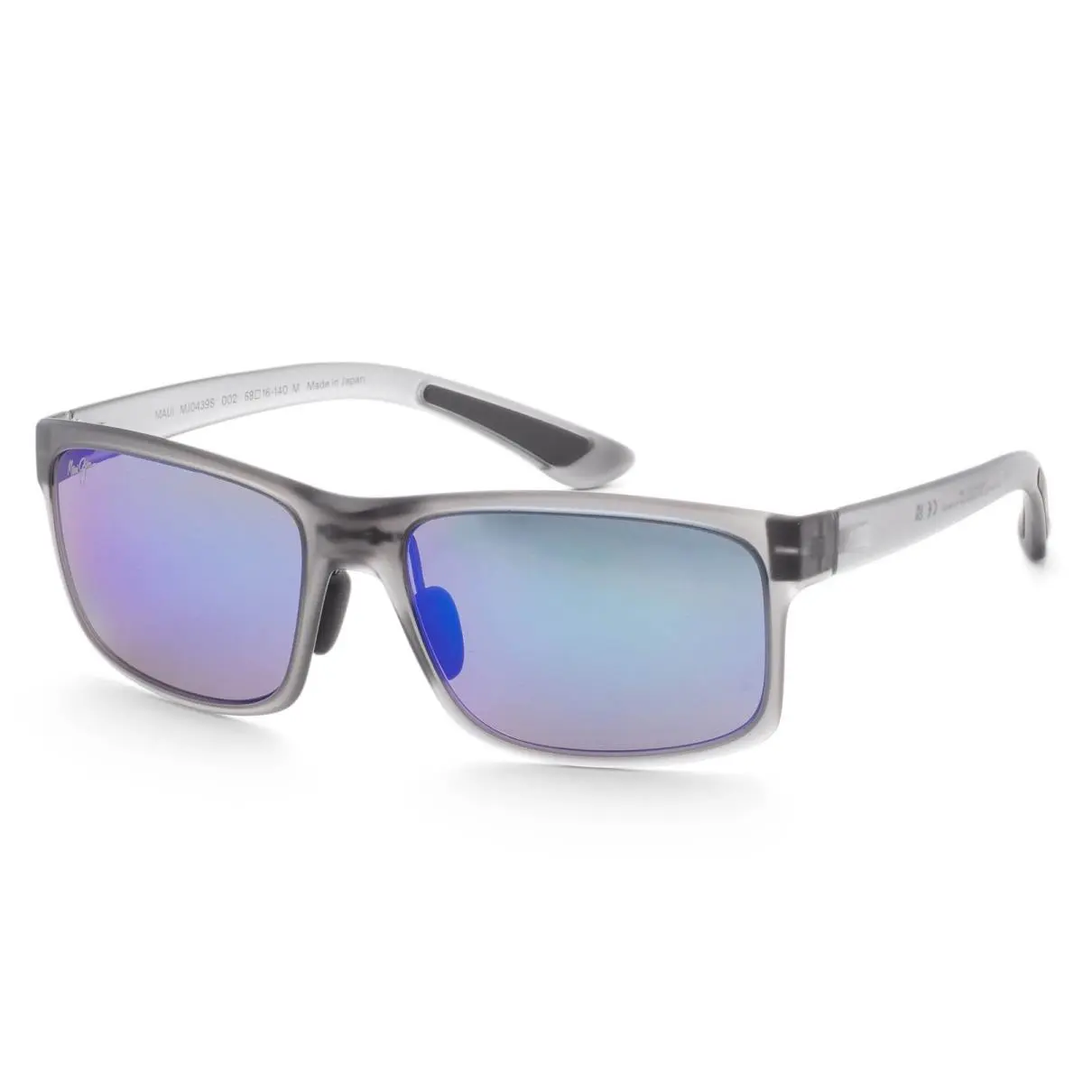 Maui Jim Men`s Pokowai Arch 58mm Translucent Grey Polarized Sunglasses B439-11M