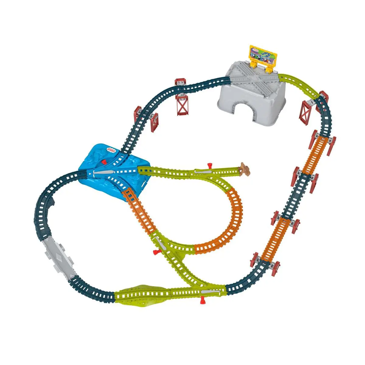 Toy Train Tracks Set 34-Piece Expansion Pack For Kids 3+ Years