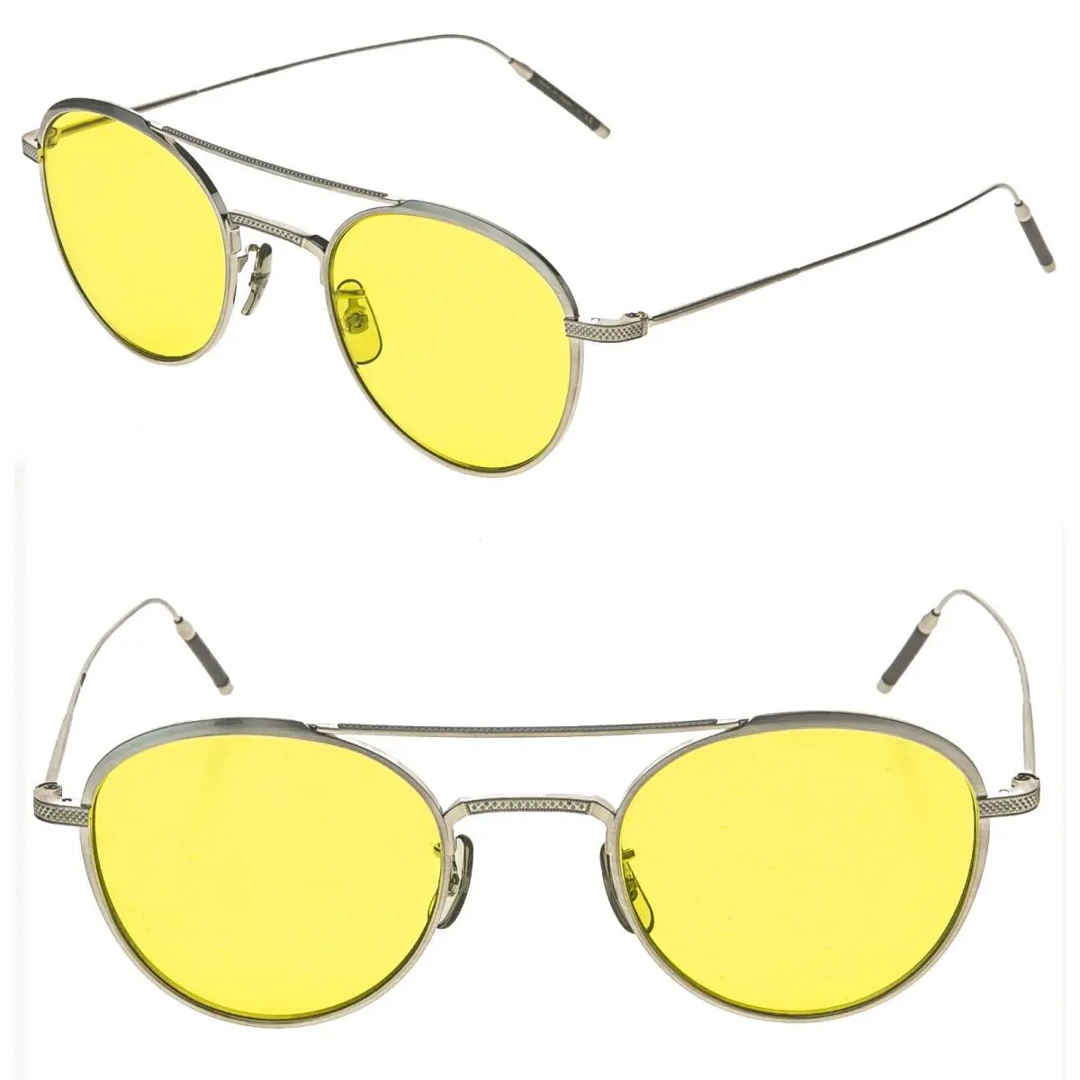 Oliver Peoples TK-2 OV1275T 1275 Takimu Silver Titanium Yellow Sunglasses Japan