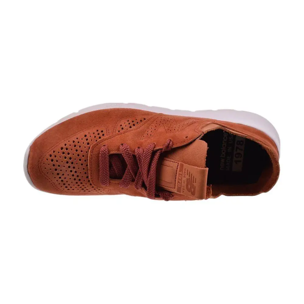 New Balance shoes - Orange/Salmon/White Suede 3