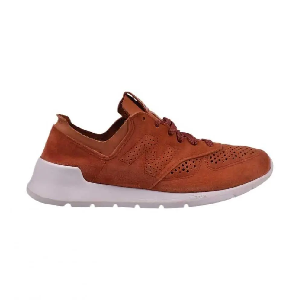 New Balance shoes - Orange/Salmon/White Suede 5