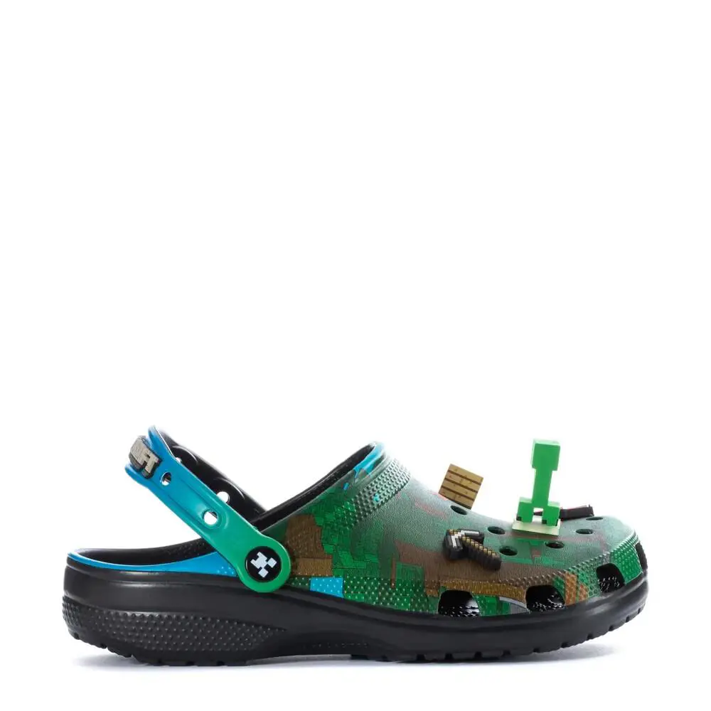 Crocs Classic Clog - Mens Minecraft Green/blue - Green