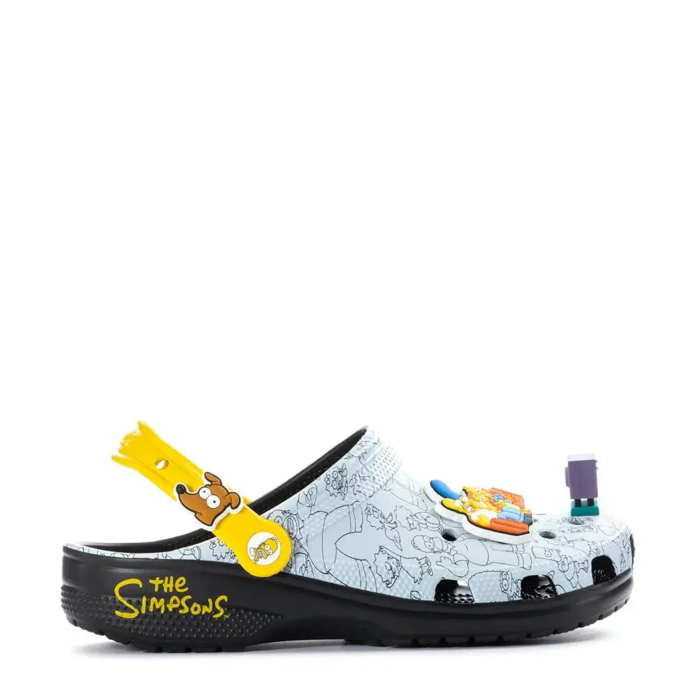 Crocs Classic Clog - Mens Blue The Simpsons Yellow/black - Blue