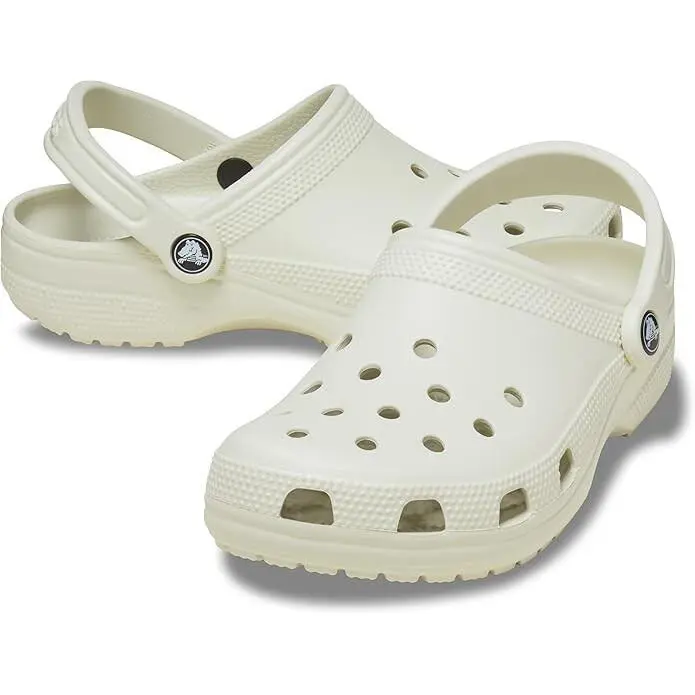 Crocs Unisex Classic Clog Slip on Ultra Light Comfort Shoes Casual Sandals Linen