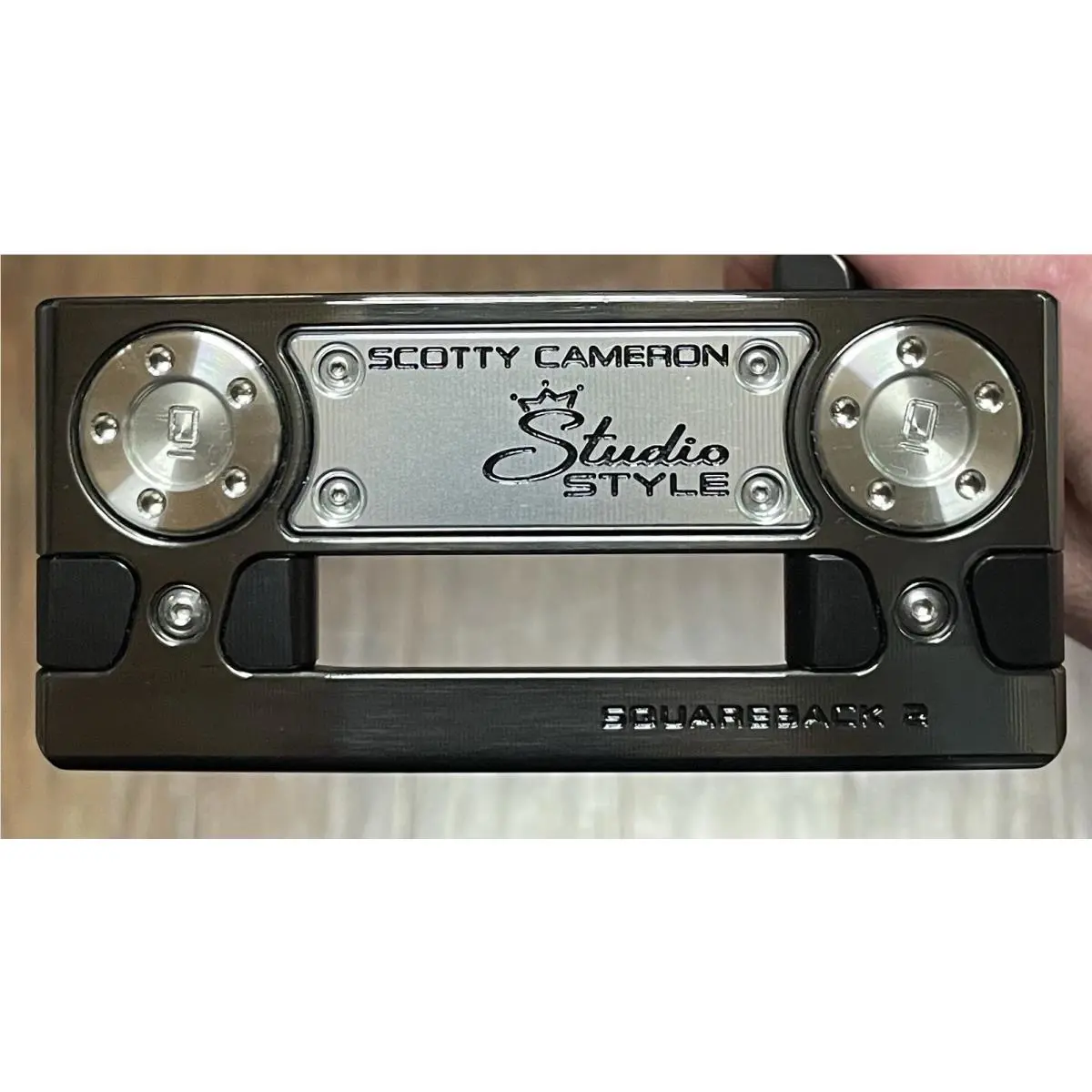 Scotty Cameron  - Studio Style Squareback 2 - 2025 - SCS - Xtreme Dark Finish - DLC - Black, Lie Angle: Black 3
