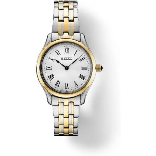 Ladies Quartz White Dial Two-tone Watch - SWR070P1 by Seiko