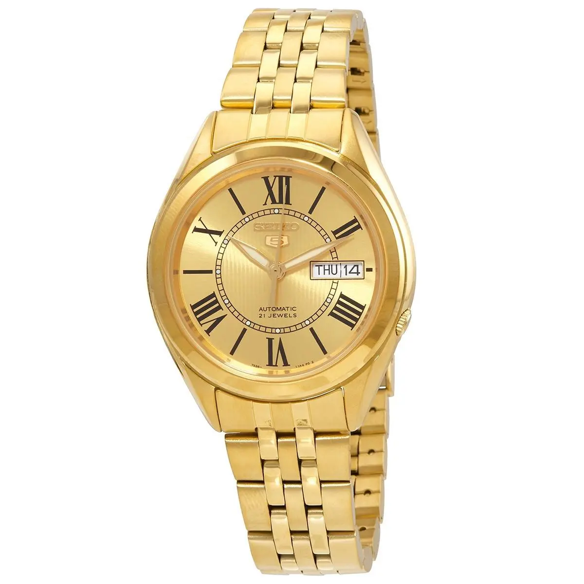 5 Automatic Men`s Watch Gold Dial SNKL38 by Seiko