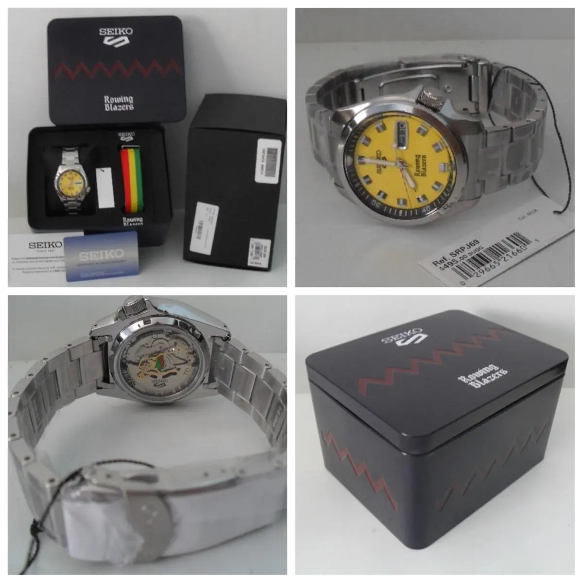 Seiko X Rowing Blazers Seiko 5 Sports Watch SRPJ69 Yellow Limited Edition