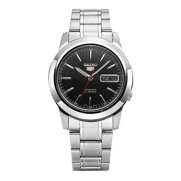 5 Automatic Stainless Steel Black Dial Day/date SNKE53K1 Analog Mens Watch by Seiko